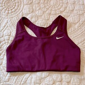 Nike magenta sports bra size medium